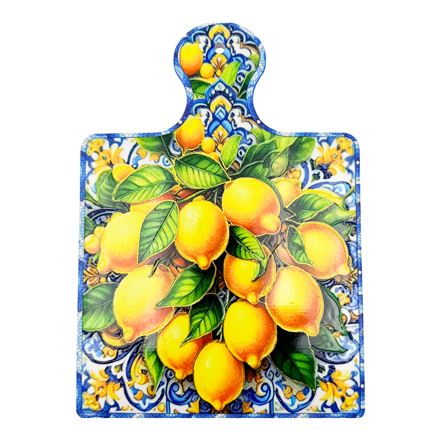 Sottopentola quadrato in ceramica maiolica mix - 17x24 cm - SF298