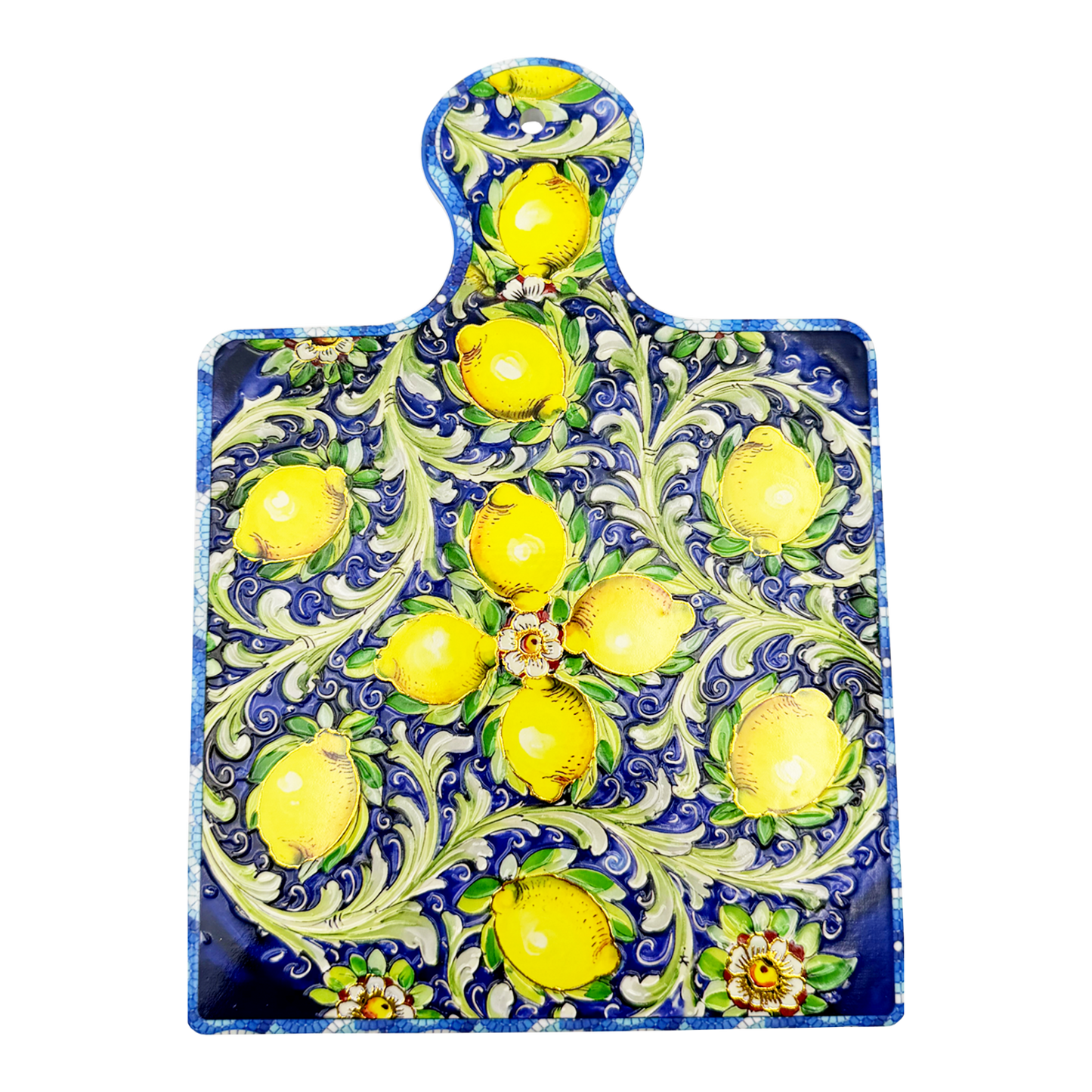 Sottopentola quadrato in ceramica maiolica mix - 17x24 cm - SF298