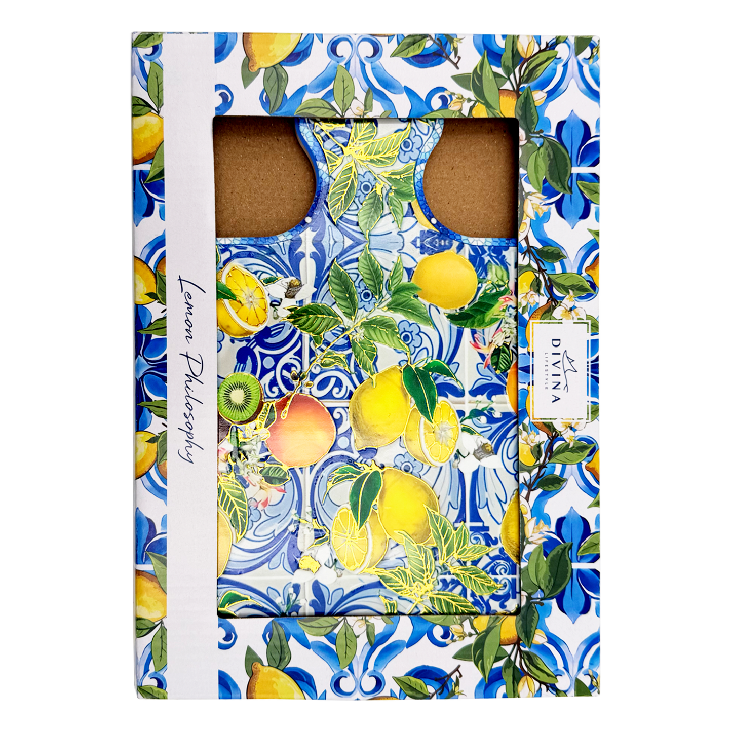 Sottopentola quadrato in ceramica maiolica mix - 17x24 cm - SF298