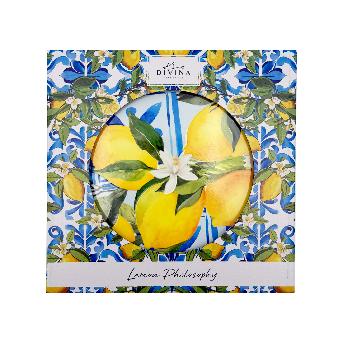 Sottopentola decorativo in ceramica Lemon Shape con Mix Maiolica - 15x21 cm - SF299