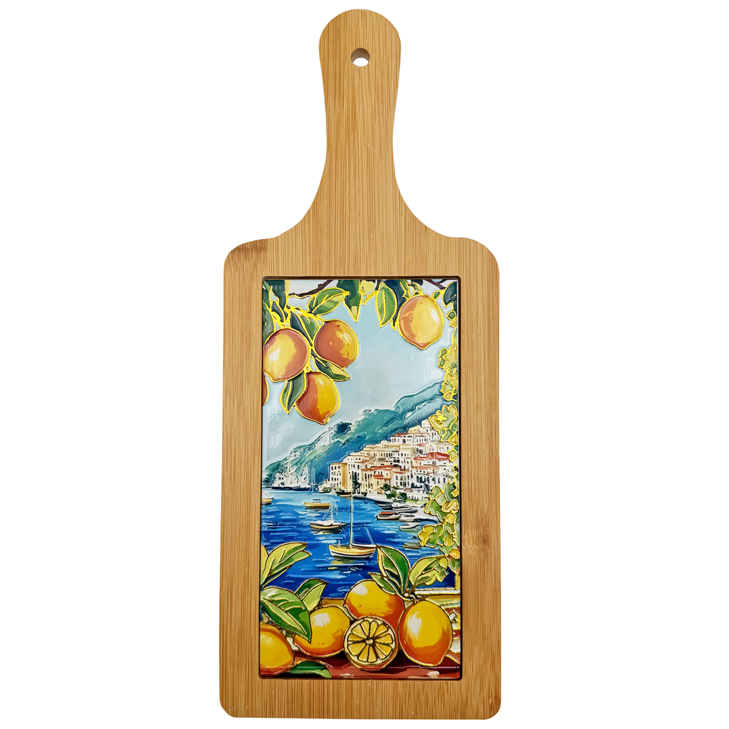 Sottopentola in ceramica e bambù Paesaggio Mix - 14x35,5 cm - SF300