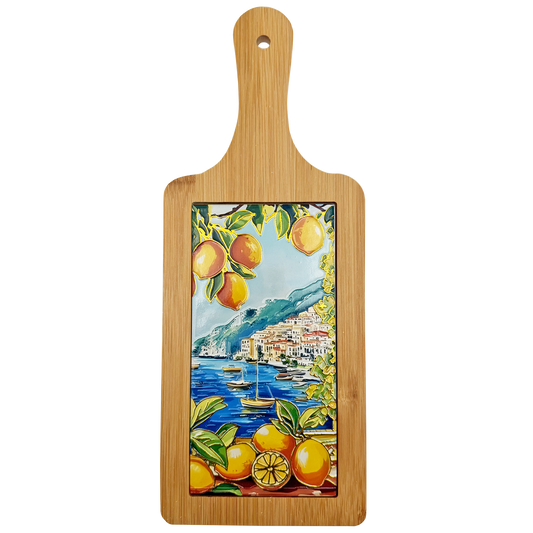 Sottopentola in ceramica e bambù Paesaggio Mix - 14x35,5 cm - SF300