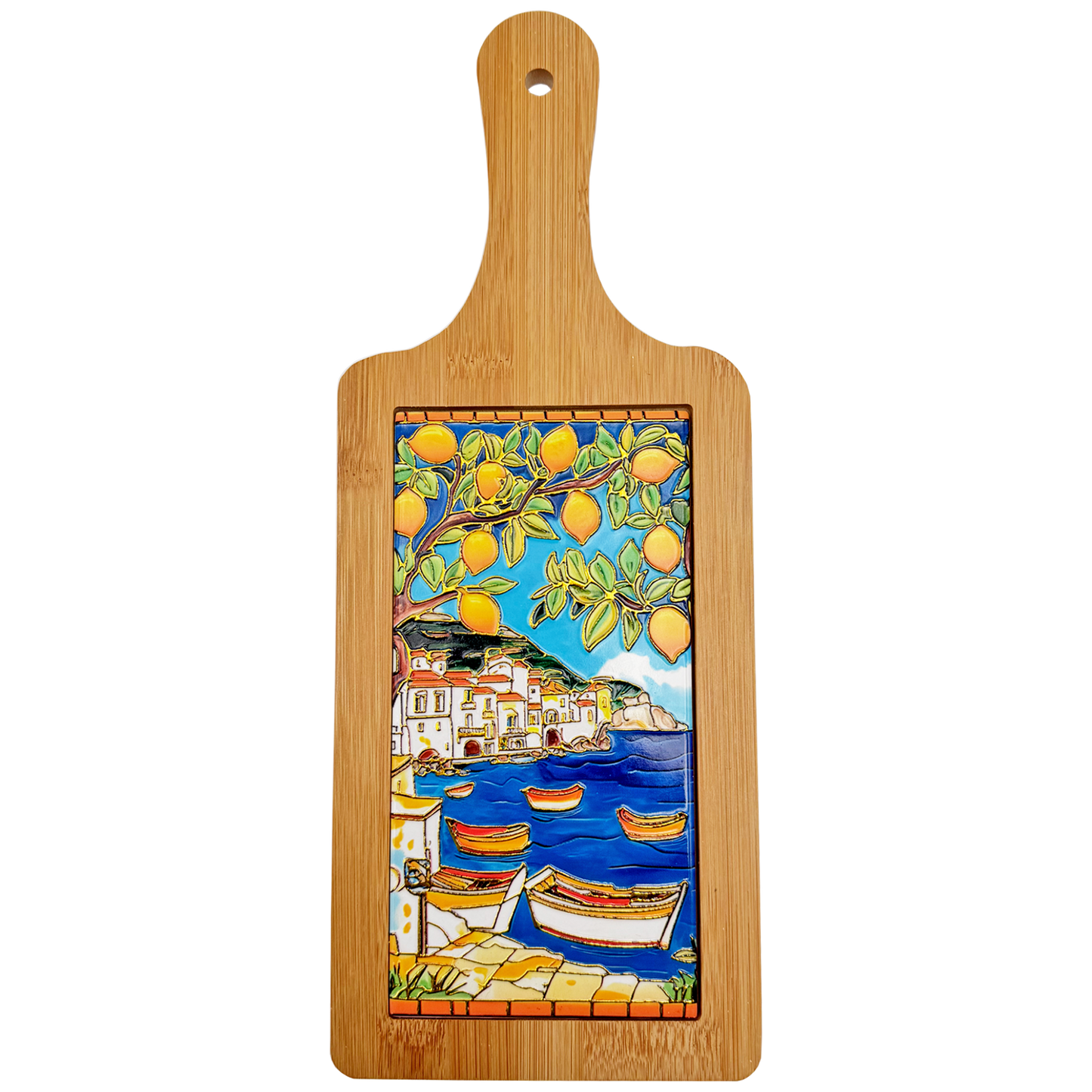 Sottopentola in ceramica e bambù Paesaggio Mix - 14x35,5 cm - SF300