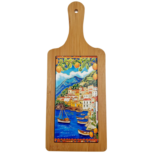 Sottopentola in ceramica e bambù Paesaggio Mix - 14x35,5 cm - SF300