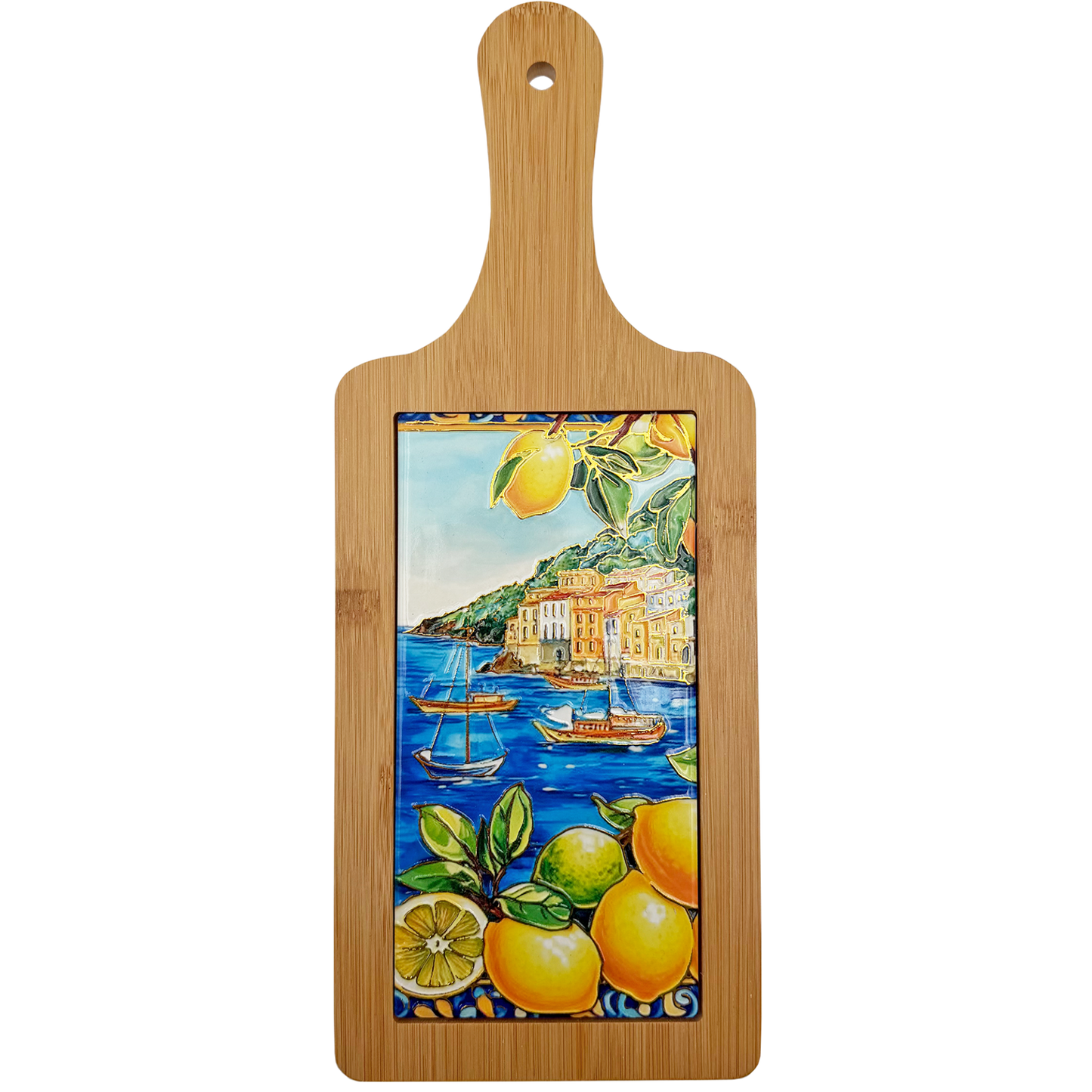 Sottopentola in ceramica e bambù Paesaggio Mix - 14x35,5 cm - SF300