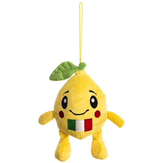 Peluche Limone Sorridente con Bandiera Italiana e Laccetto - LIO - cod. TOY 1