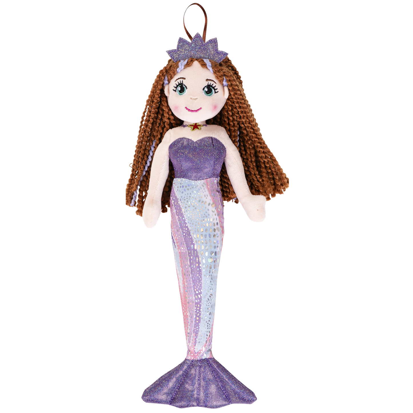 Peluche Sirenetta 35 cm con Dettagli Brillanti - MIRA - cod. TOY 6