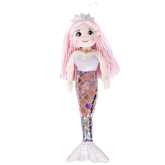 Peluche Sirenetta 35 cm con Dettagli Brillanti - MIRA - cod. TOY 6