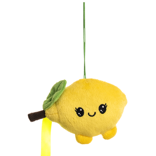 Peluche Limone Sorridente con Foglia e Rametto - ZYLO - cod. TOY 8