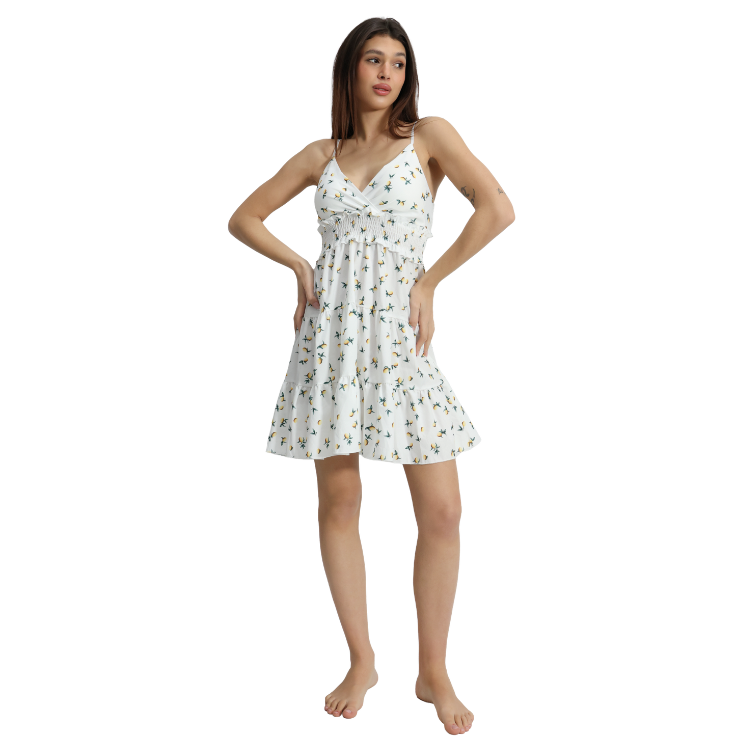 Vestito corto donna con spalline regolabili - VEST187