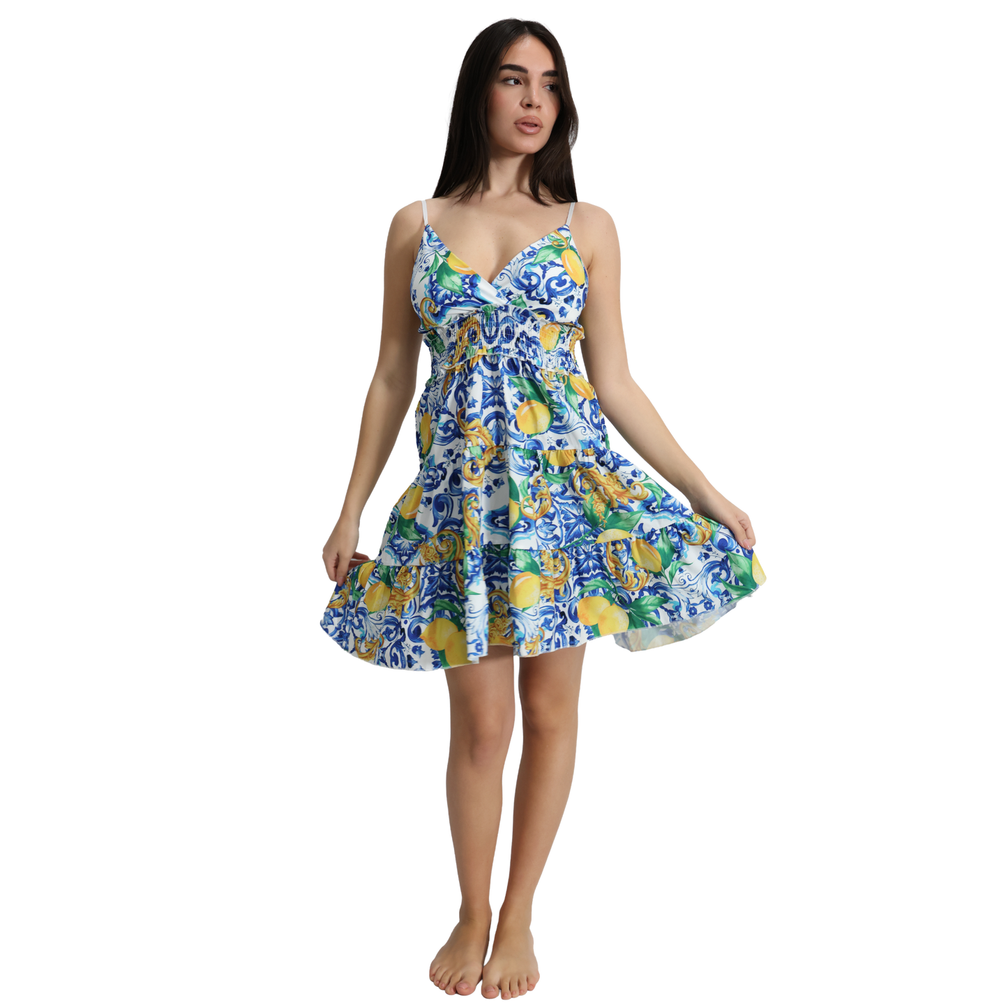 Vestito corto donna con spalline regolabili - VEST187