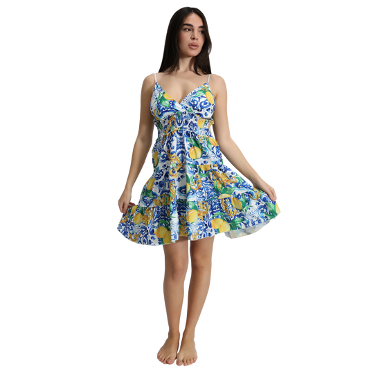 Vestito corto donna con spalline regolabili - VEST187