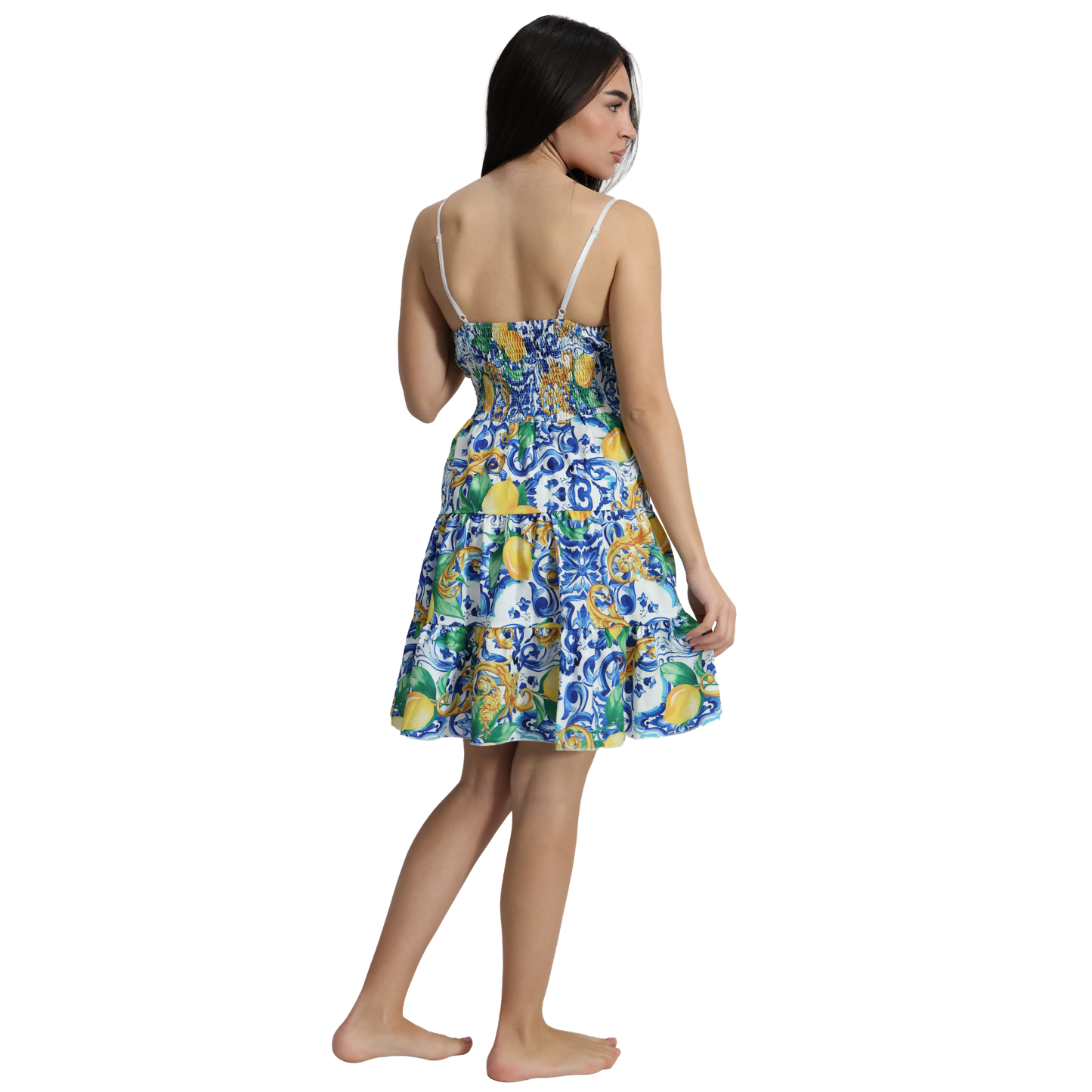 Vestito corto donna con spalline regolabili - VEST187