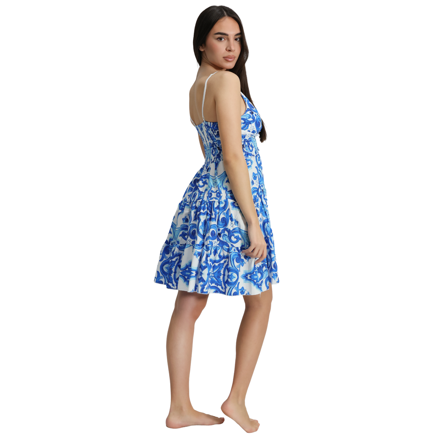 Vestito corto donna con spalline regolabili - VEST187
