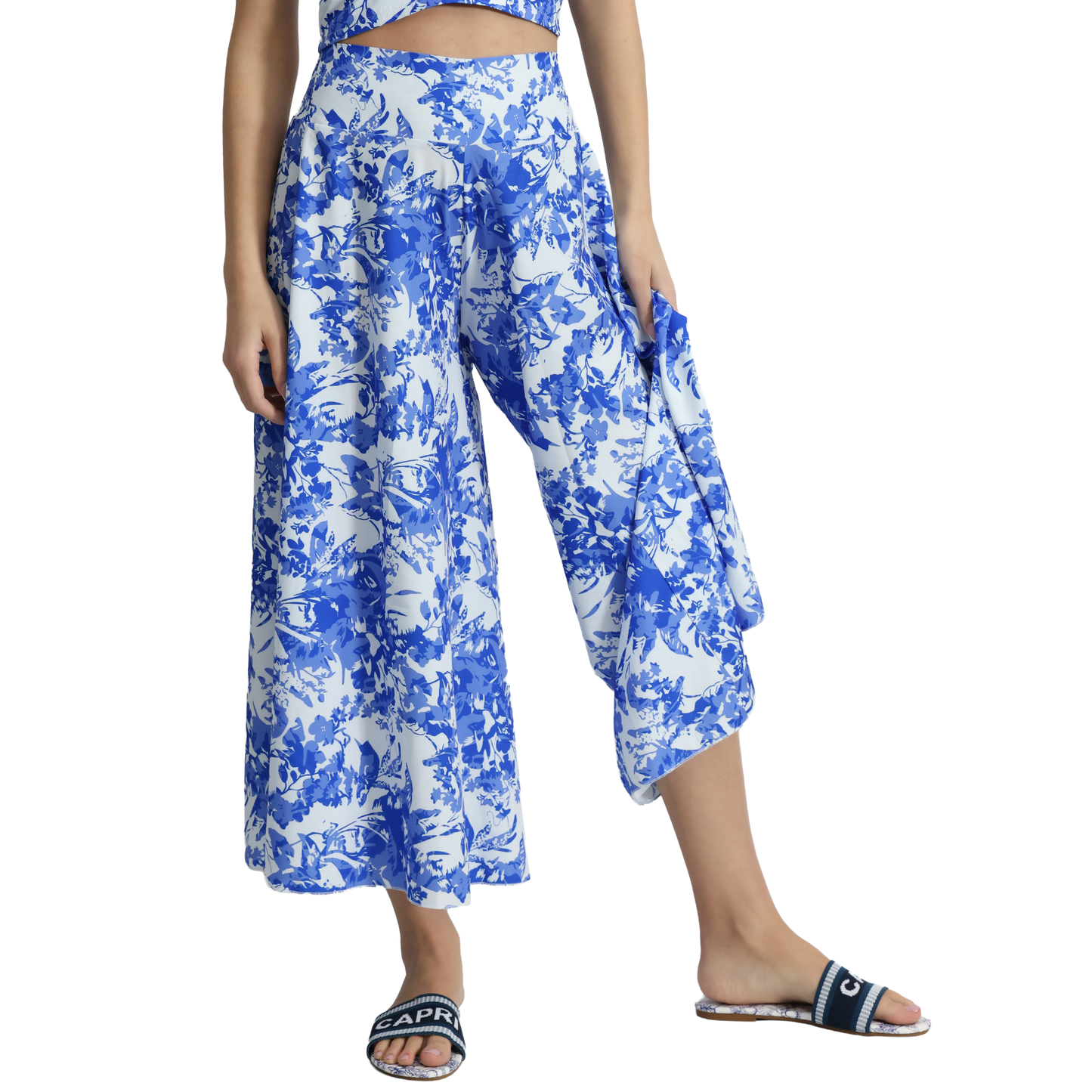 Outfit donna top e pantalone in diverse fantasie top regolabile e pantalone - Top VEST189 + Pantalone VEST190