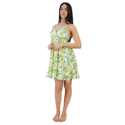 Vestito corto donna con spalline sottili regolabili - VEST196