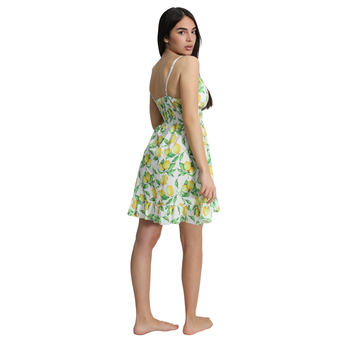 Vestito corto donna con spalline sottili regolabili - VEST196