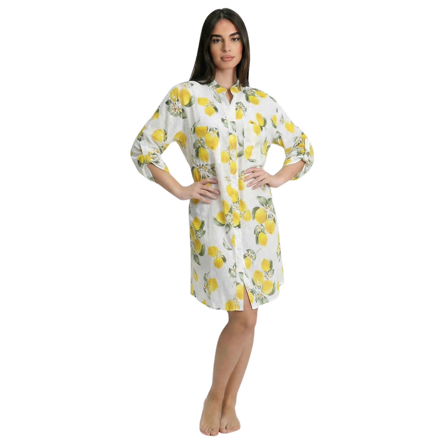 Chemisier donna con fantasia limoni - VEST197