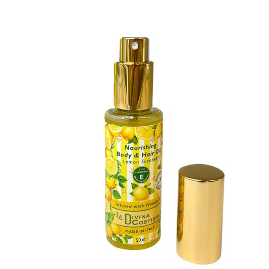 Olio Nutriente Corpo & Capelli al Limone con Vitamina E – 50 ml